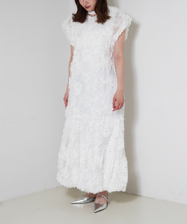 フラワーモチーフドットドレス | DRESS,DRESS | ROOM903 online