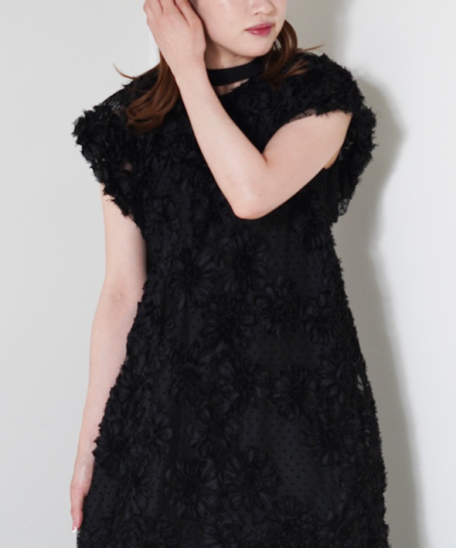 フラワーモチーフドットドレス | DRESS,DRESS | ROOM903 online