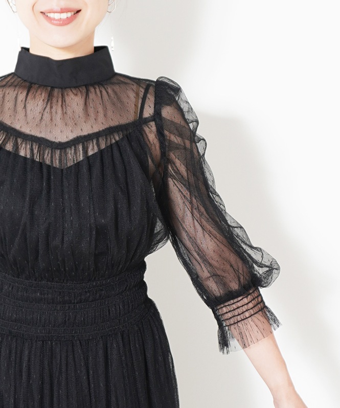 袖ボリュームチュールワンピース□ | DRESS,DRESS | ROOM903 online