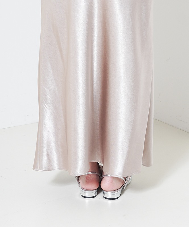 Satin Narrow Skirt Setup