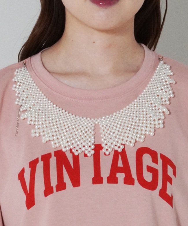 pearl necklace VINTAGE Tee