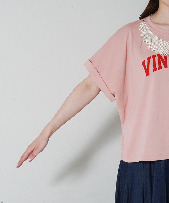 pearl necklace VINTAGE Tee