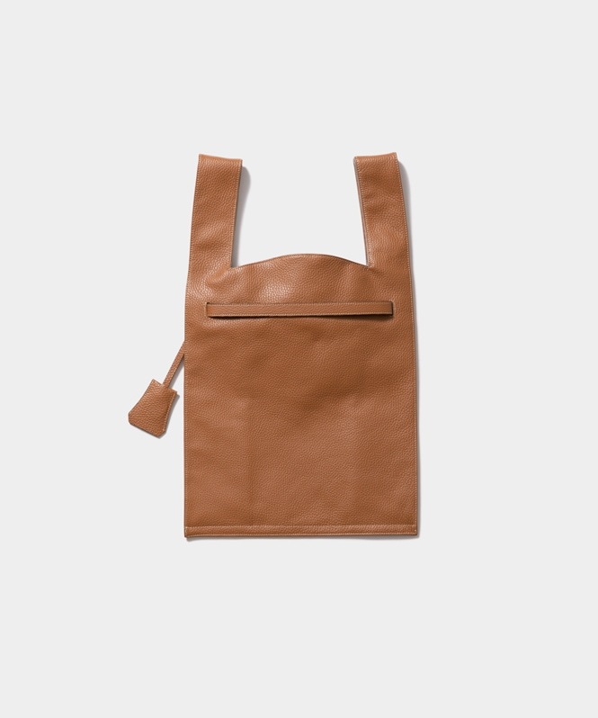 beautiful people laege market bag in shrink leathe