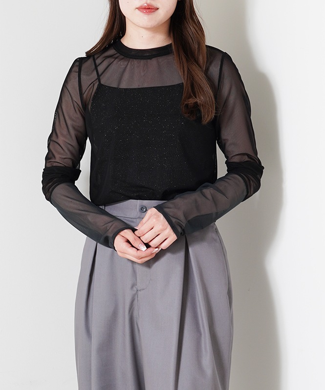 TRANOI. バイカラーシアートップス | ALL ITEM | ROOM903 online