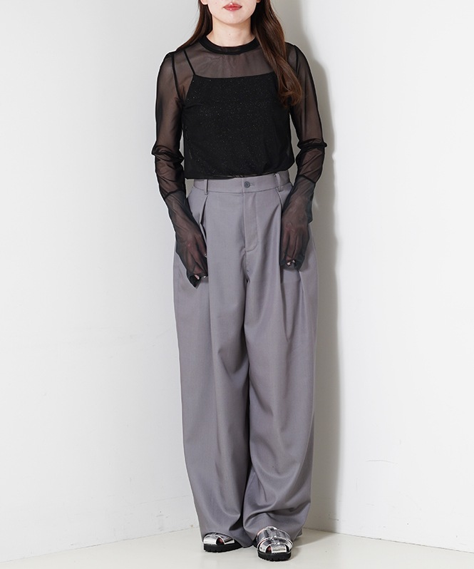 TRANOI. バイカラーシアートップス | ALL ITEM | ROOM903 online
