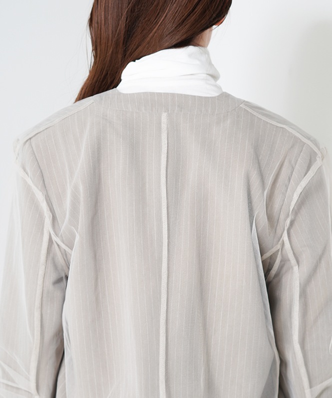 stripe layered tulle jacket | BRAND一覧,VALÉRIANE,ボレロ