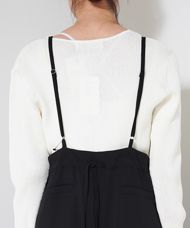 バックギャザーサロペット