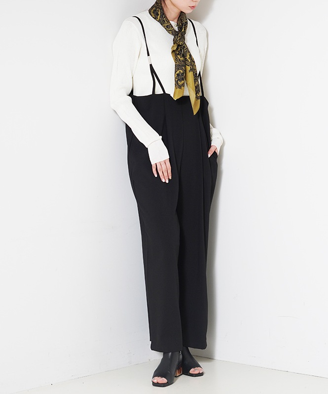 バックギャザーサロペット