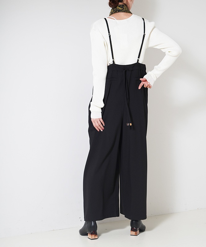 バックギャザーサロペット