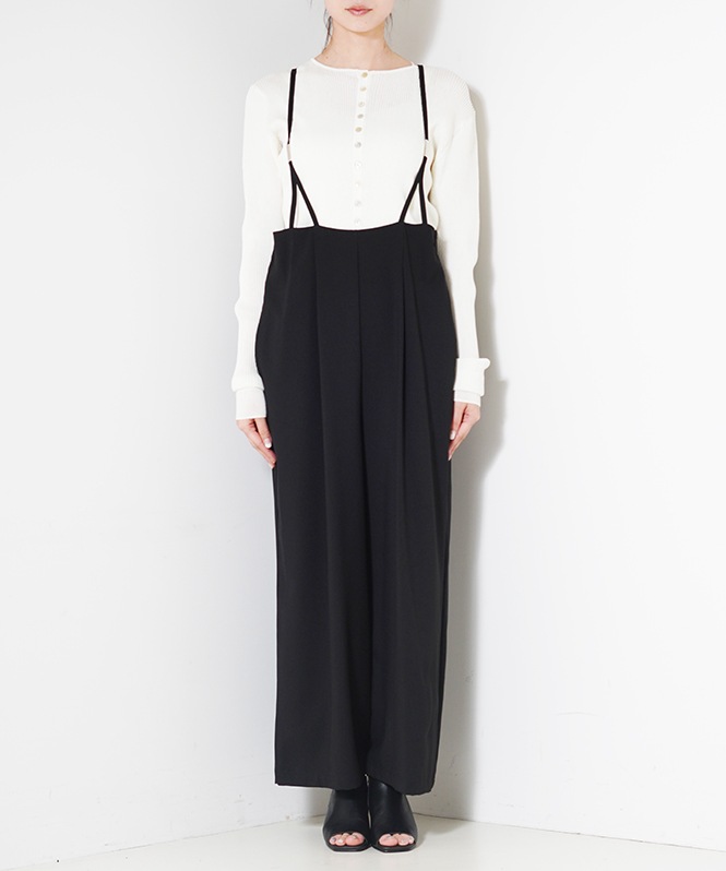 バックギャザーサロペット