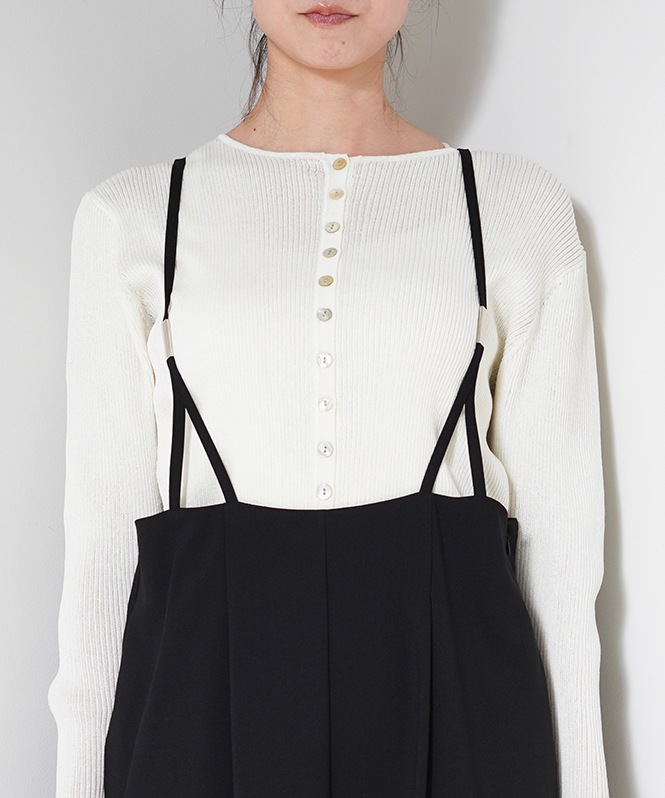 バックギャザーサロペット