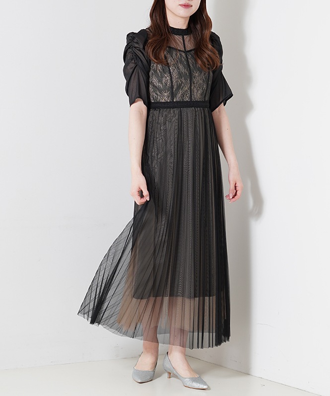 チュール付きドレス チュールワンピース | DRESS,DRESS | ROOM903 online
