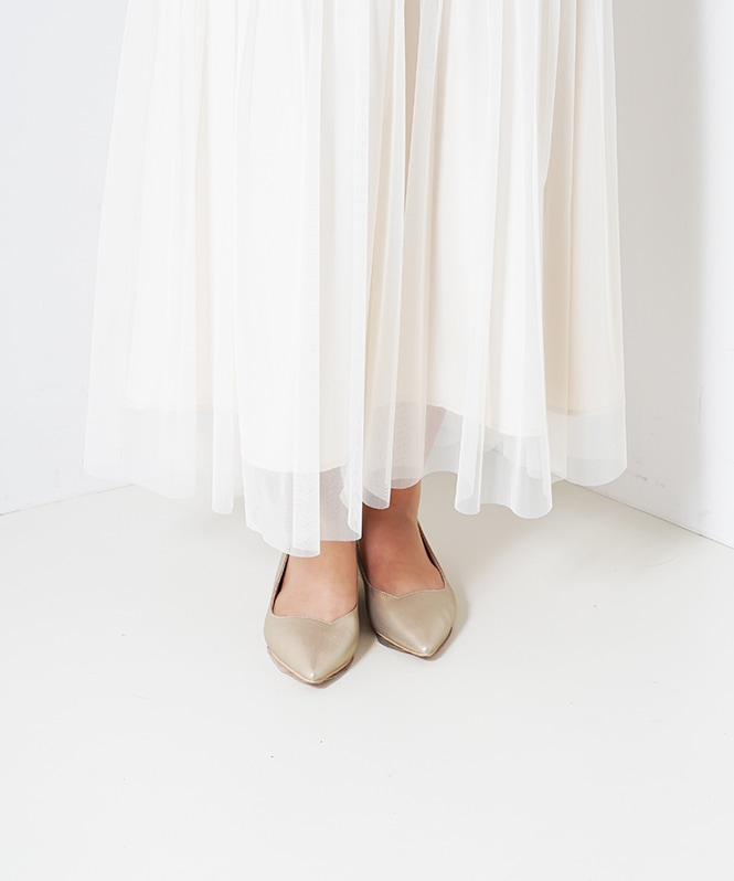 フェザーフラワーチュールワンピース■