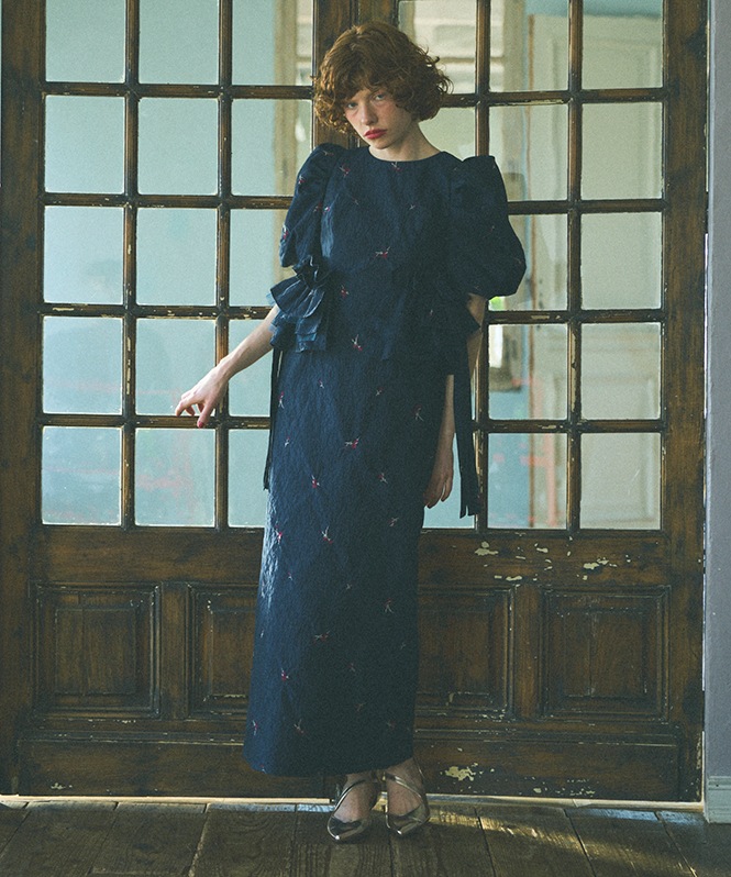 blossom frill dress