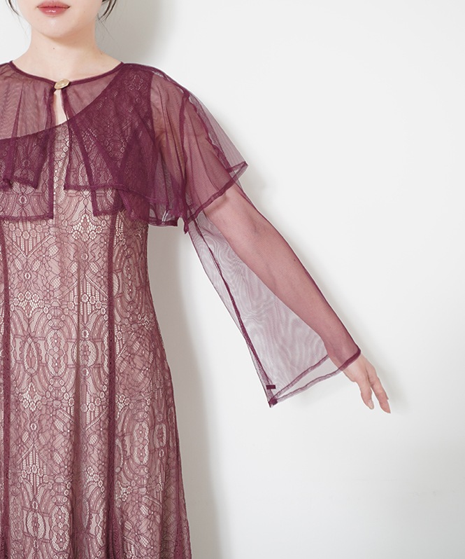 新品　LE’RURE Cape blouse darmask dress M LE'RUR Cape blouse darmask dress | DRESS,DRESS | ROOM903 online