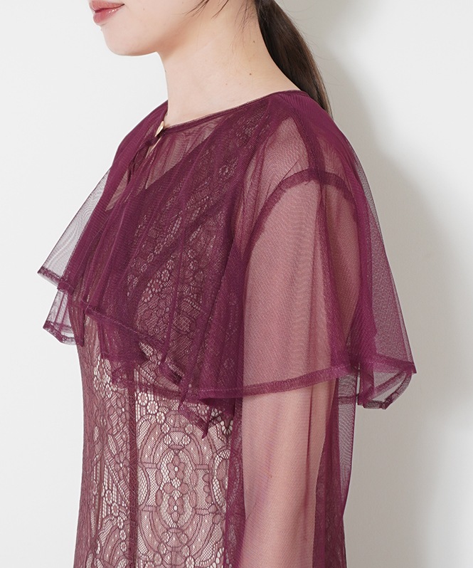 新品　LE’RURE Cape blouse darmask dress M LE'RUR Cape blouse darmask dress | DRESS,DRESS | ROOM903 online