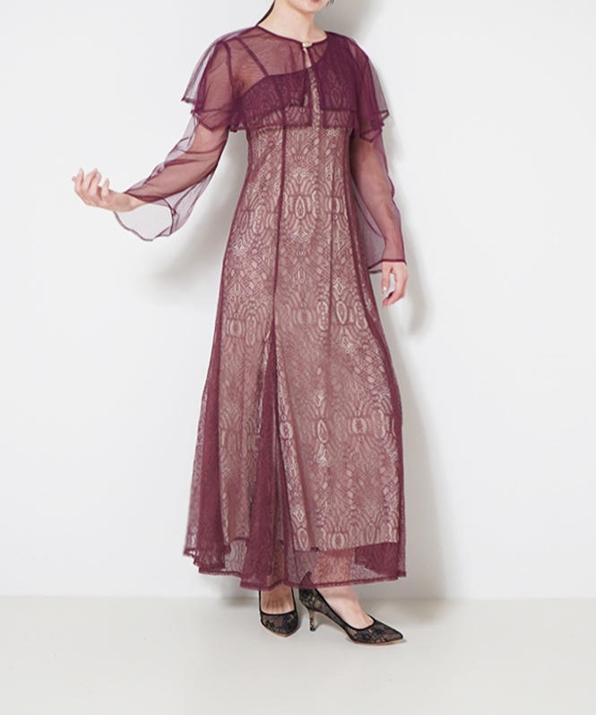 ウ★新品★ LE’RURE Cape blouse darmask dress LE'RUR Cape blouse darmask dress | DRESS,DRESS | ROOM903 online