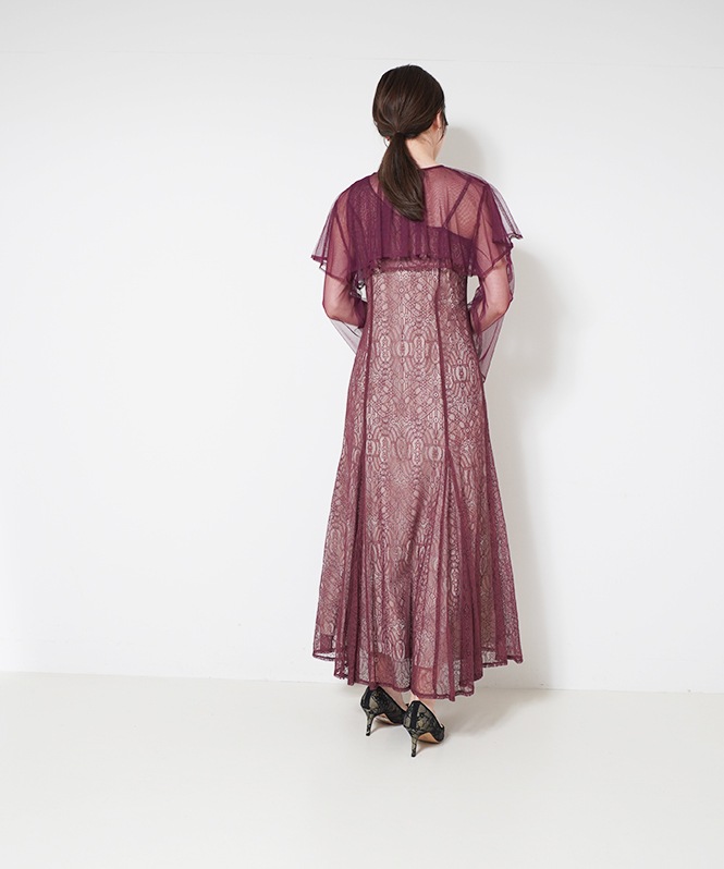 LE'RUR Cape blouse darmask dress | DRESS,DRESS | ROOM903 online