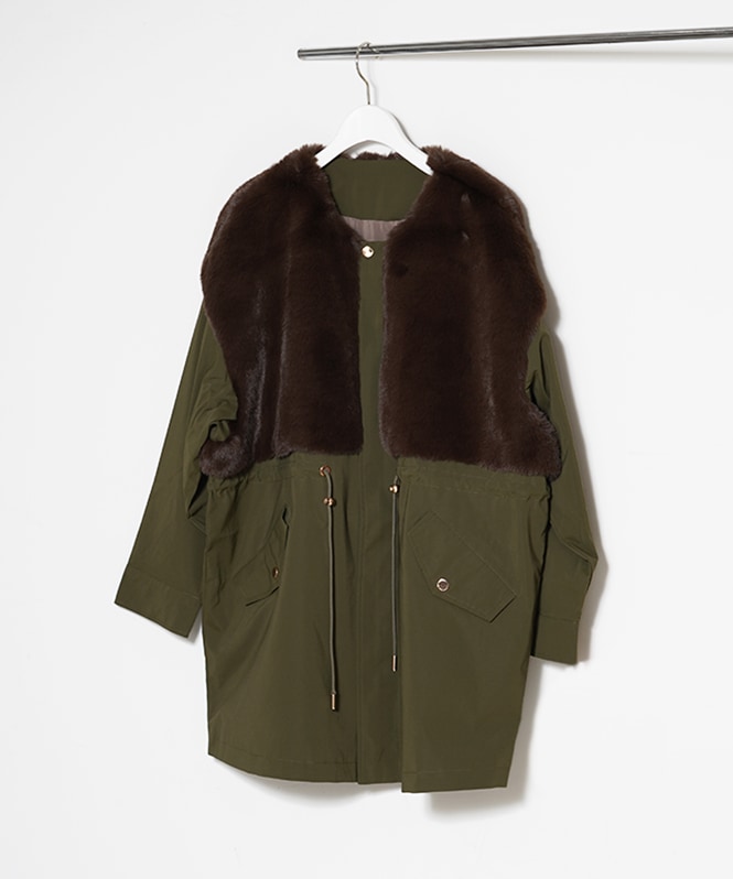 ファー付きモッズコート | OUTER,ジレ | ROOM903 online