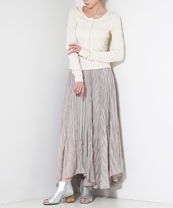 ヘンリーネックリブプルオーバー