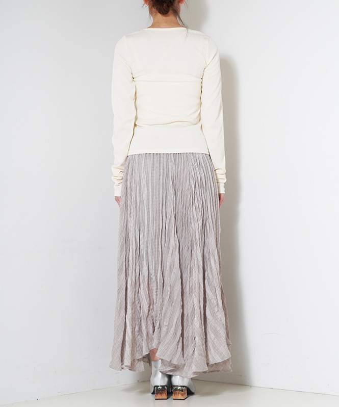 ヘンリーネックリブプルオーバー