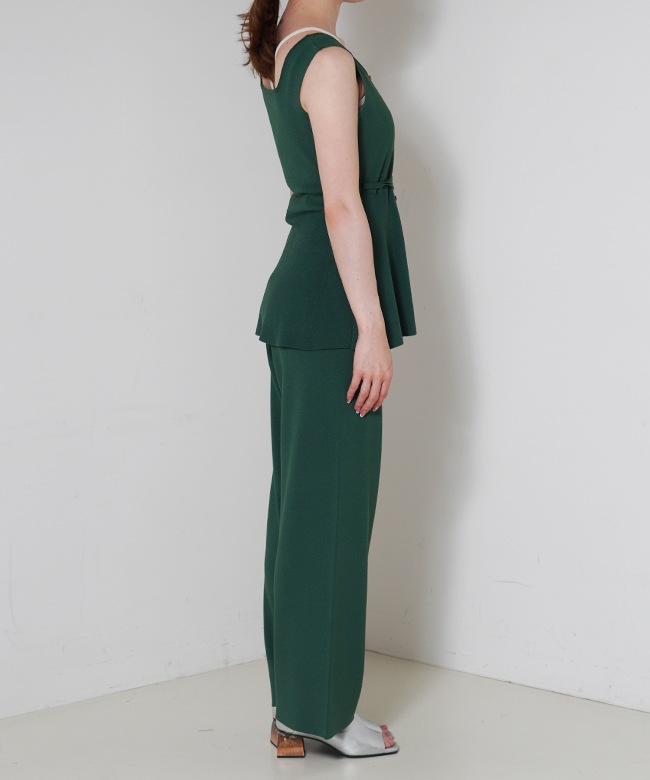 2way Sqare Neck Knit Vest