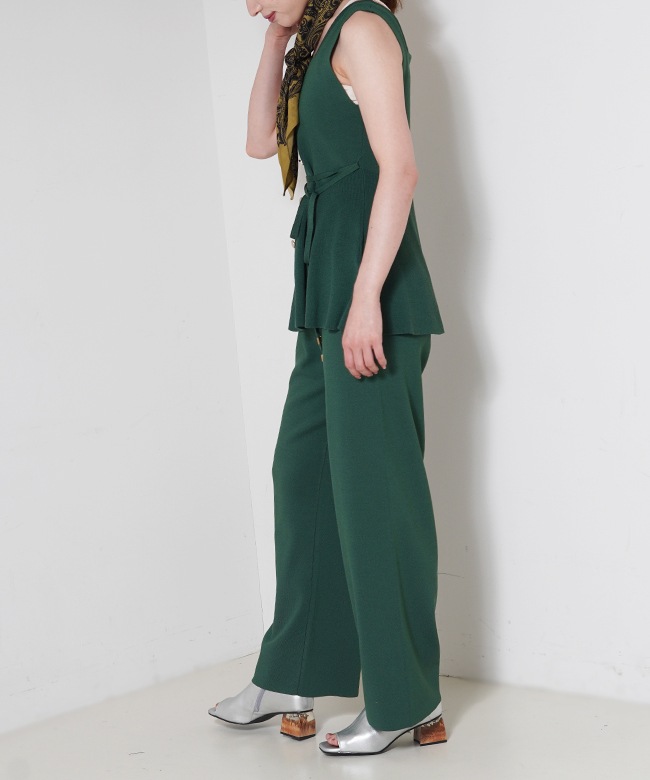 2way Sqare Neck Knit Vest
