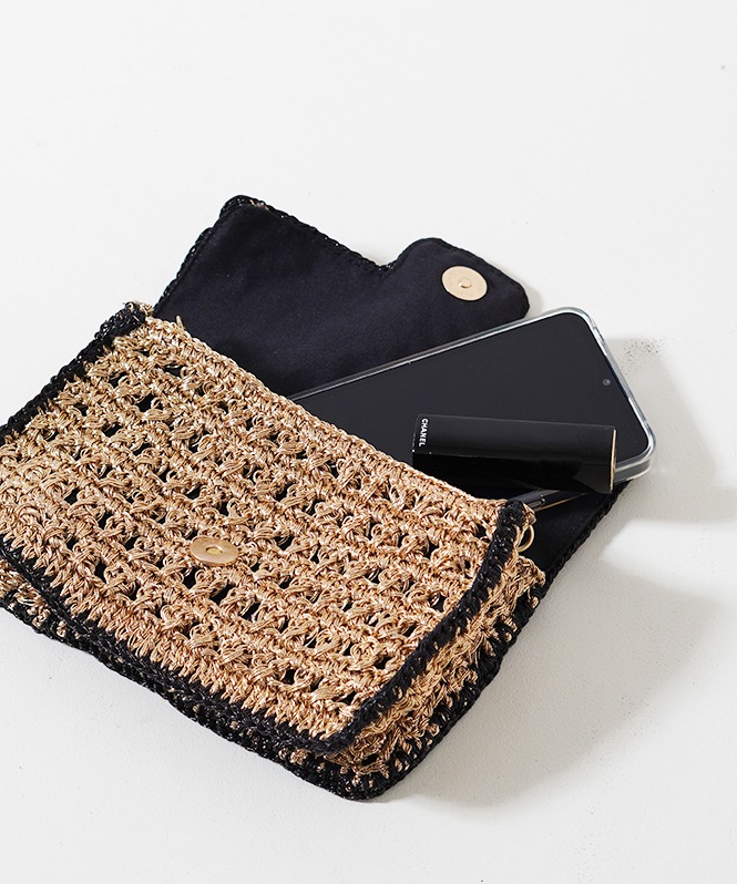 Swaraj 手編みメルカドバッグ バイカラー