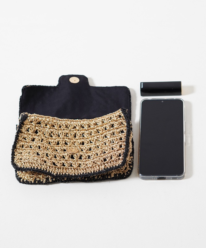 Swaraj 手編みメルカドバッグ バイカラー