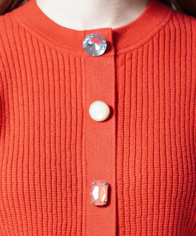 ビジューカーディガン