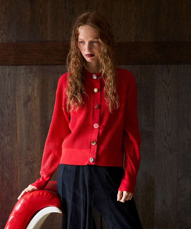 ビジューカーディガン