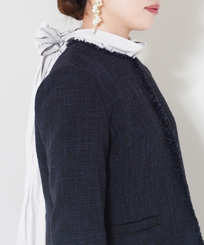 エアーファンシー杢ツイードジャケット