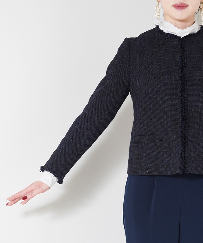 エアーファンシー杢ツイードジャケット