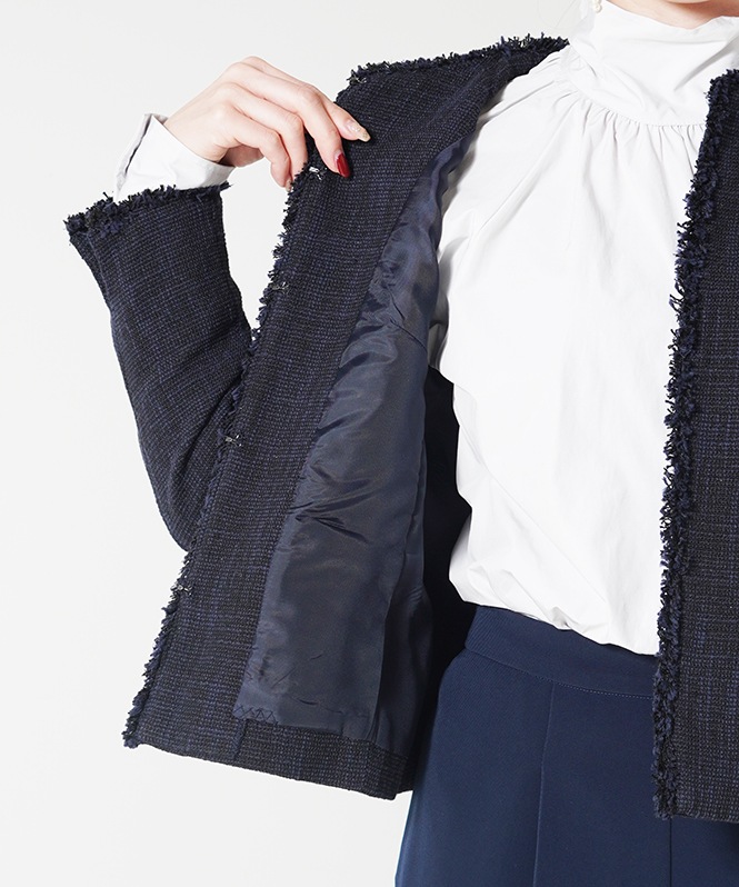 エアーファンシー杢ツイードジャケット