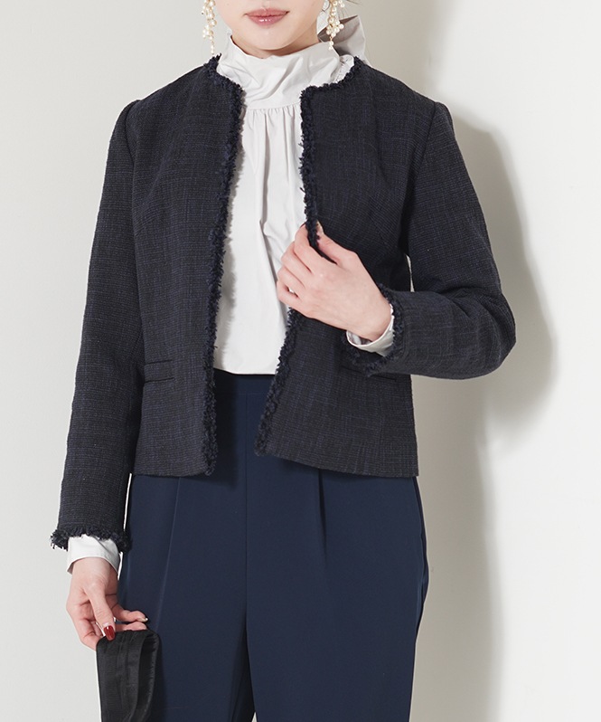 エアーファンシー杢ツイードジャケット