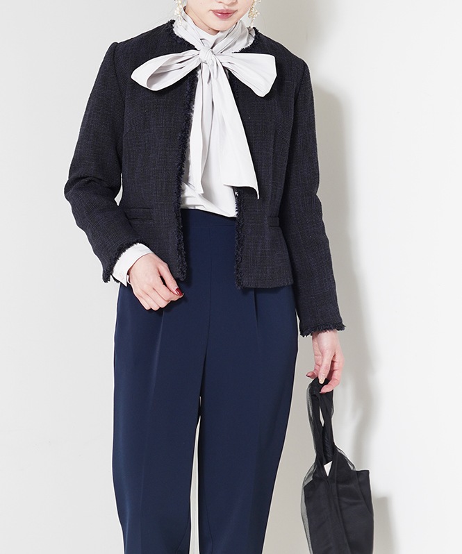 エアーファンシー杢ツイードジャケット