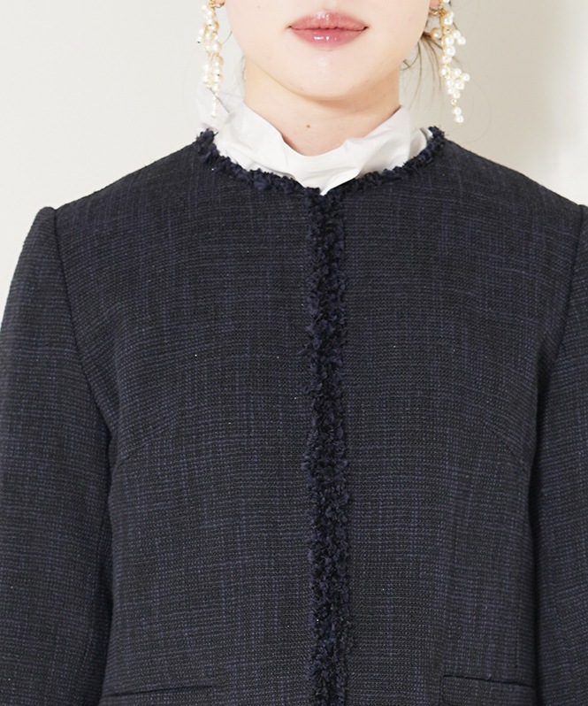 エアーファンシー杢ツイードジャケット