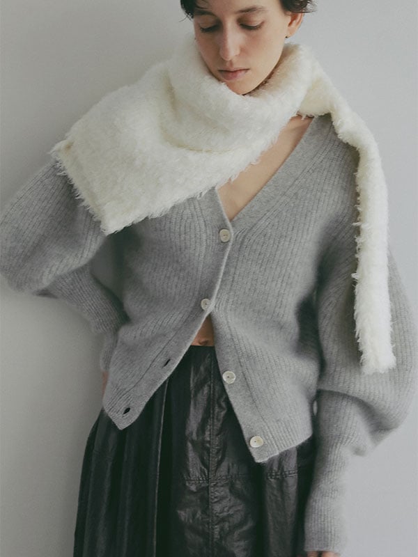 26WINTER PRE ORDER】ホワイトヤクニットカーディガン | ALL ITEM