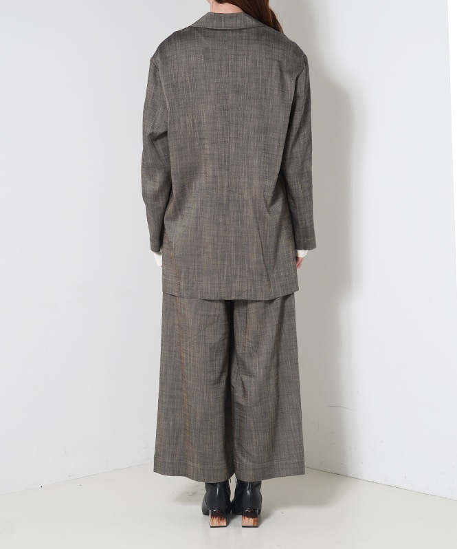 シャンブレーテーラードジャケット