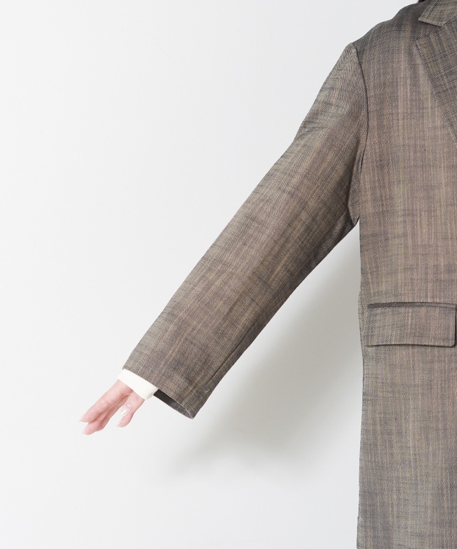 シャンブレーテーラードジャケット