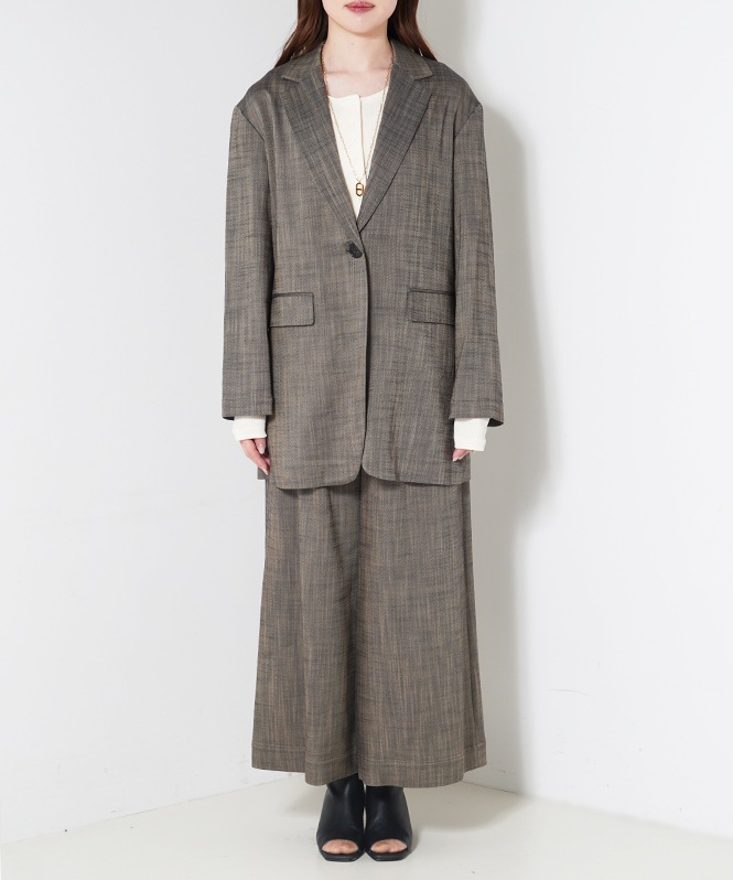 シャンブレーテーラードジャケット