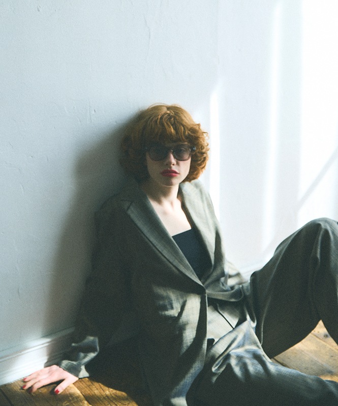 シャンブレーテーラードジャケット