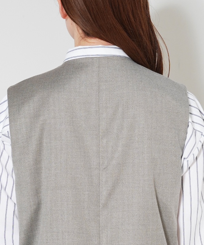 ウールライクヘリンボーンワンピース