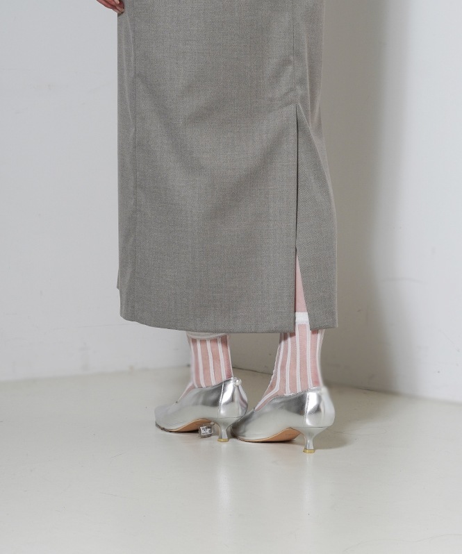 ウールライクヘリンボーンワンピース