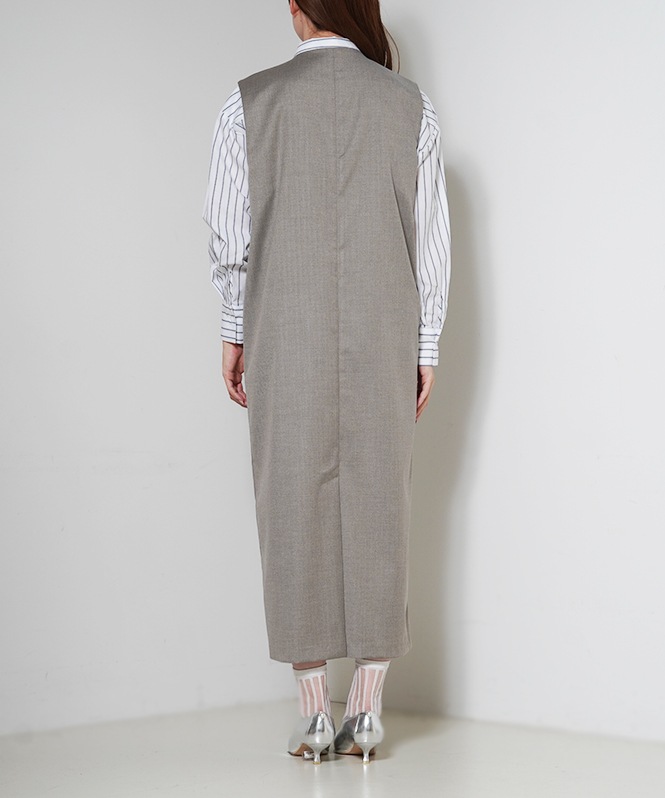 ウールライクヘリンボーンワンピース