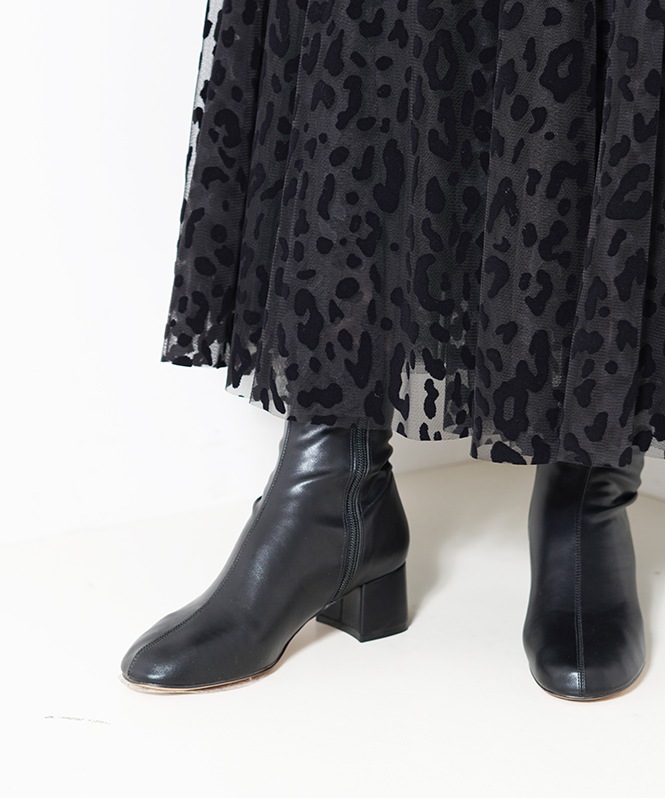 レオパードチュールスカート