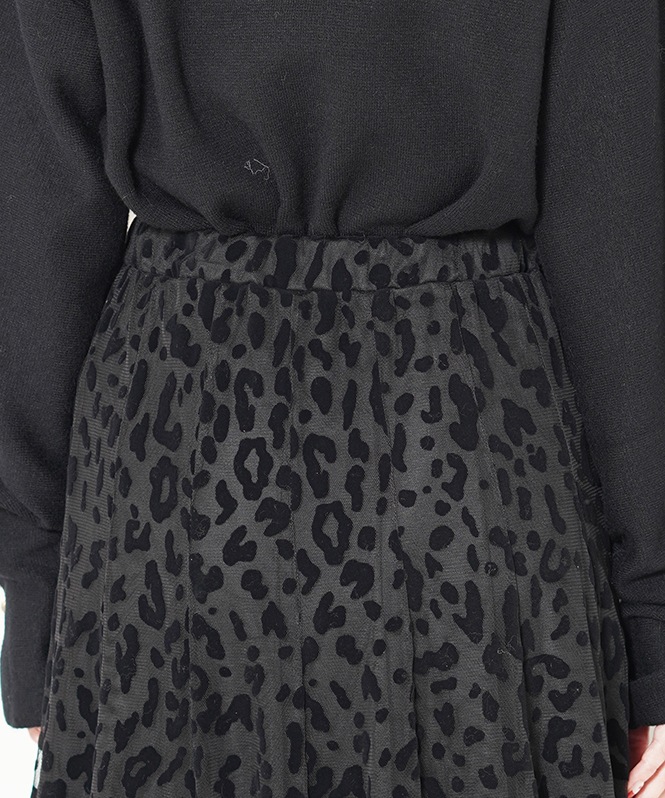 レオパードチュールスカート