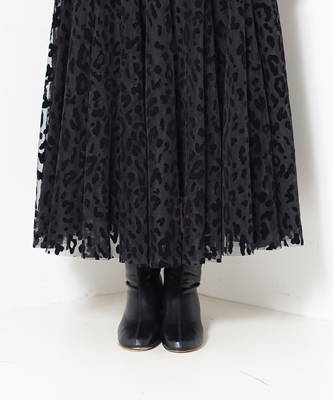 レオパードチュールスカート | SKIRT,フレアスカート | ROOM903 online