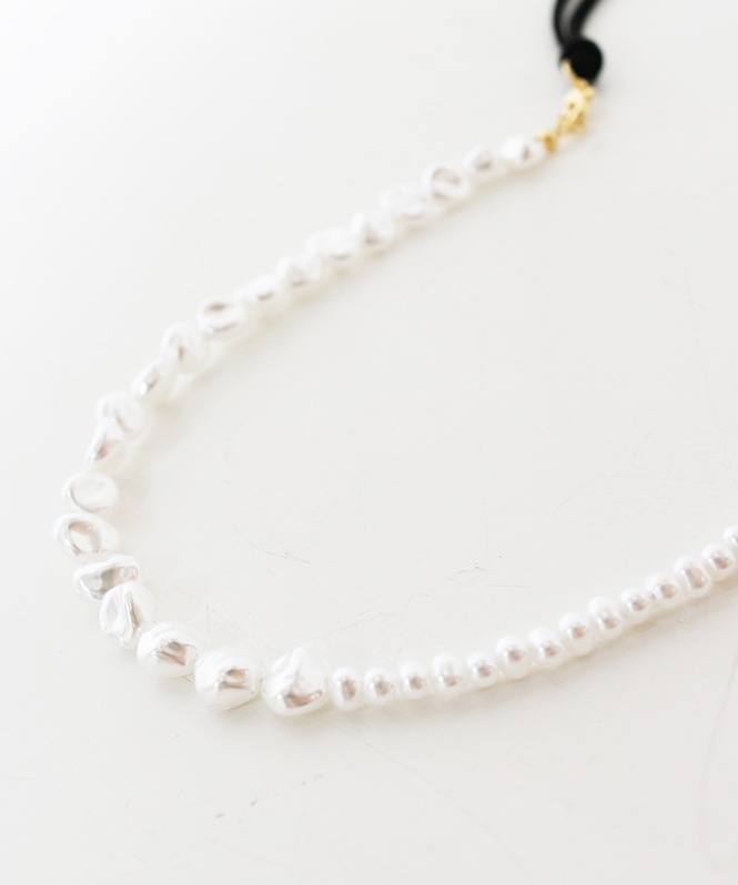 アシメパール2wayネックレスベルト