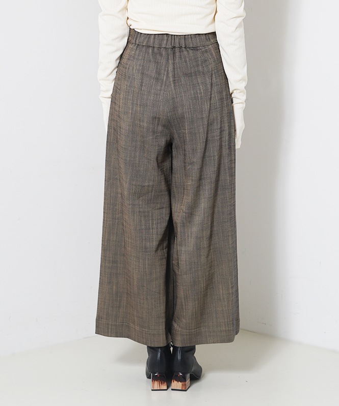 シャンブレーワイドパンツ